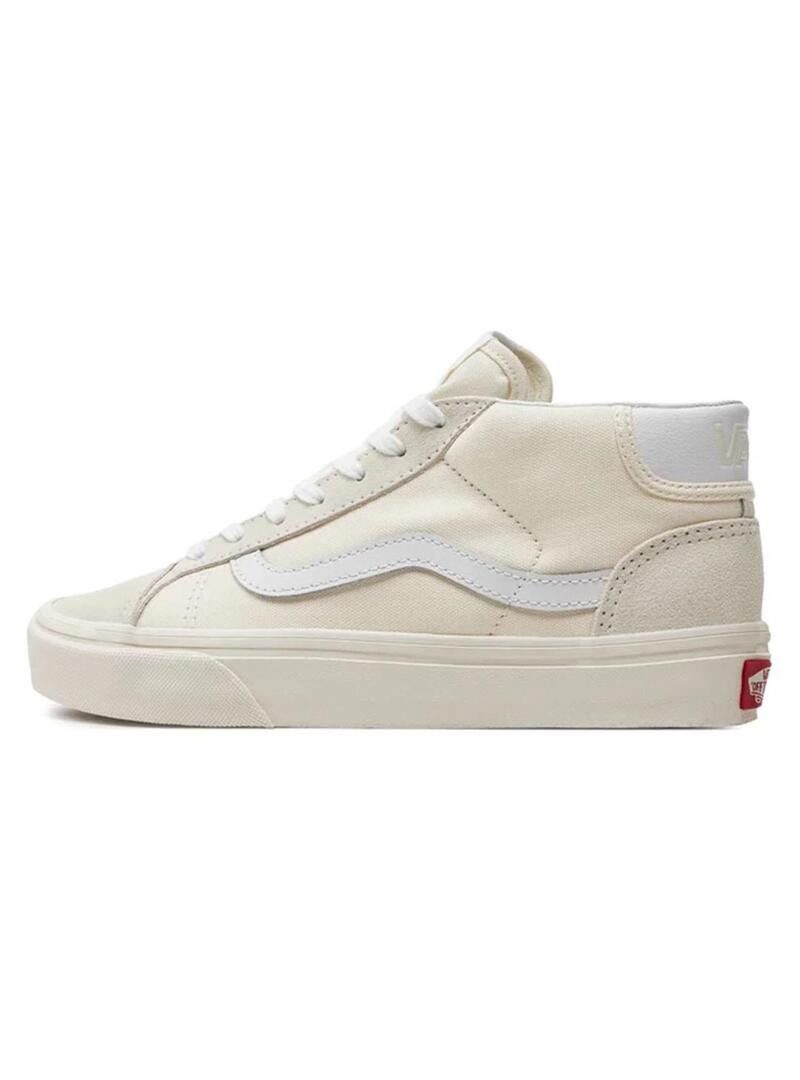 Zapatilla Mujer Vans Mid Skool 37 Beige