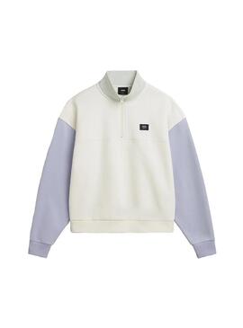 Sudadera Mujer Vans Colorblock Half Zip Multicolor
