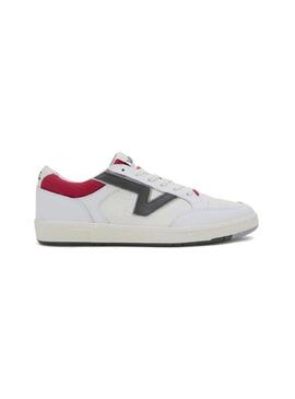 Zapatilla Hombre Vans Lowland Blanca Rojo