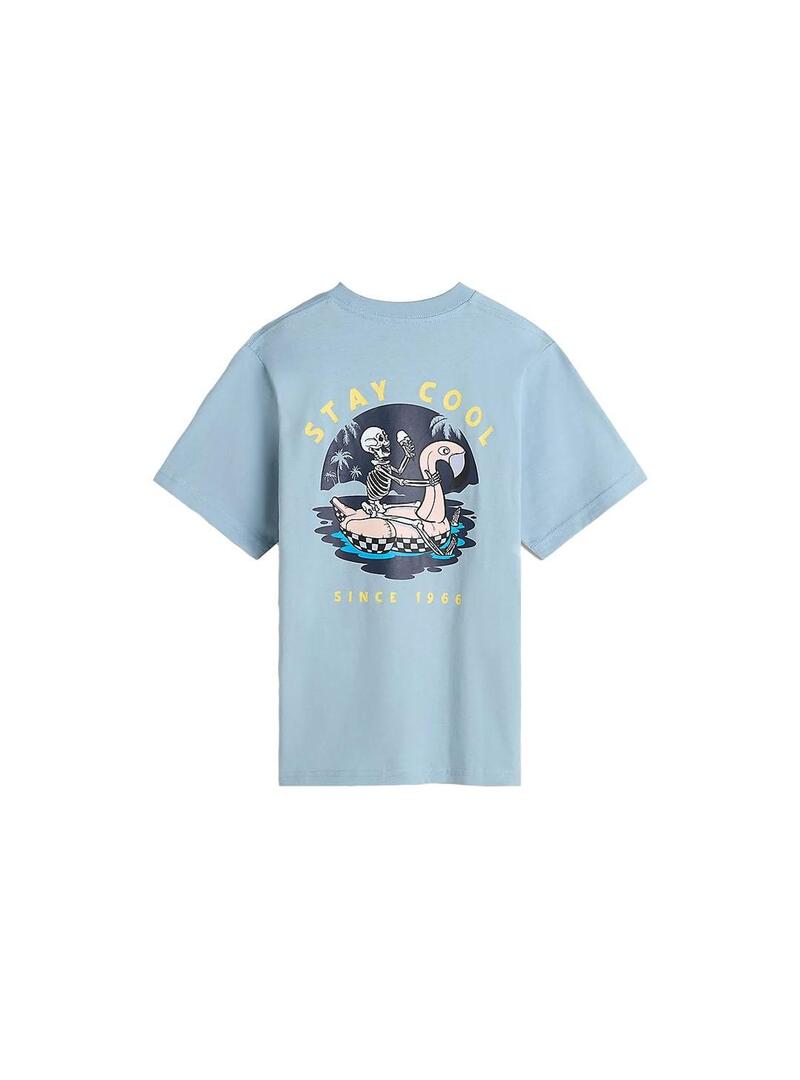 Camiseta Niño Vans Stay Cool Celeste