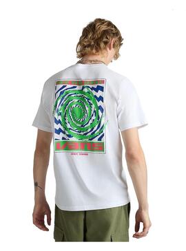 Camiseta Hombre Vans Worhole Warped Blanca