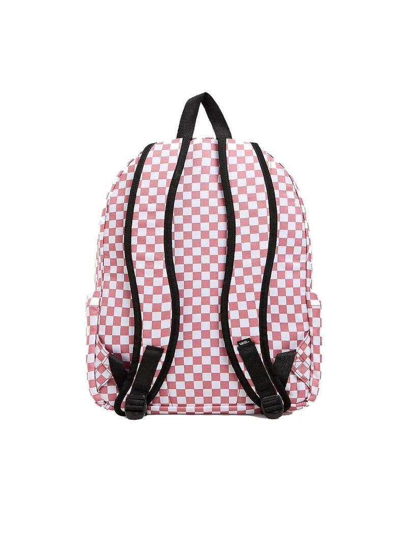 Mochila Unisex Vans Old Skool Check Rosa