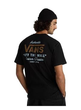 Camiseta Hombre Vans Holder ST Classic Negra