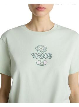 Camiseta Mujer Vans Depth Connection Verde Agua