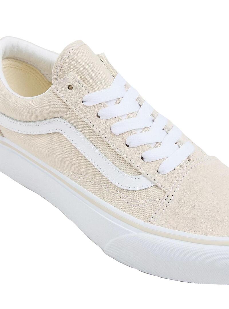 Zapatilla Mujer Vans Old Skool Plataf Beige