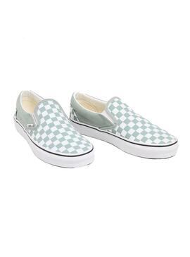 Zapatilla Unisex Vans Classic Slip-On Verde Agua