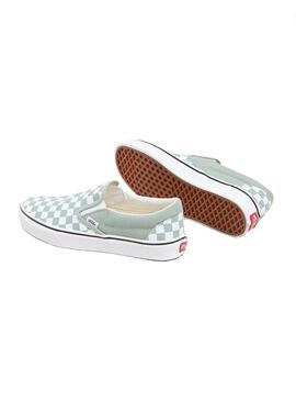 Zapatilla Unisex Vans Classic Slip-On Verde Agua