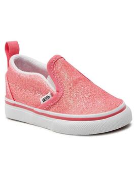 Zapatilla Baby Vans Slip-on V Rosa