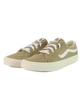 Zapatilla Hombre Vans Sk8-Low Beige Blanco