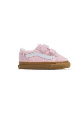 Zapatilla Baby Vans Old Skool Rosa