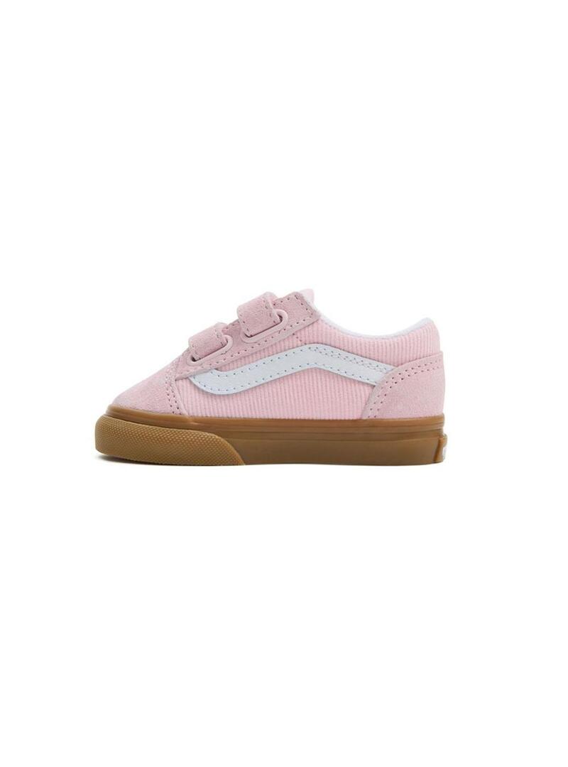 Zapatilla Baby Vans Old Skool Rosa