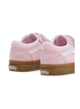 Zapatilla Baby Vans Old Skool Rosa