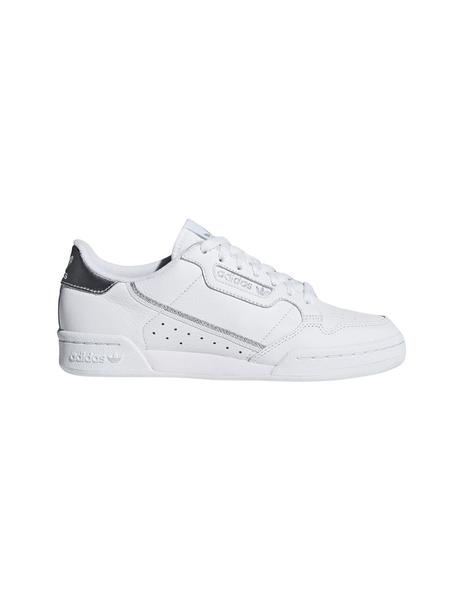 Activar Célula somatica en voz alta Zapatilla Mujer adidas Continental 80 Blanco/Plata