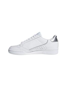 Zapatilla Mujer adidas Continental 80 Blanco/Plata