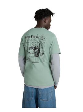 Camiseta Hombre Vans Expand Verde