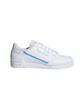 Zapatilla Junior adidas Continental 80 Blanca Brillo