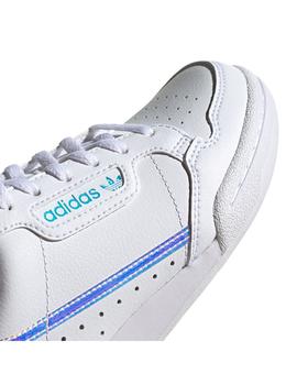 Zapatilla Junior adidas Continental 80 Blanca Brillo