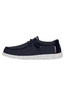 Zapato Hombre Hey Dude Wally Sport Marino