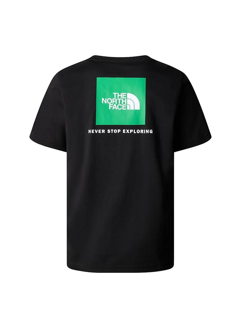 Camiseta Hombre The North Face RedBox Negra Verde