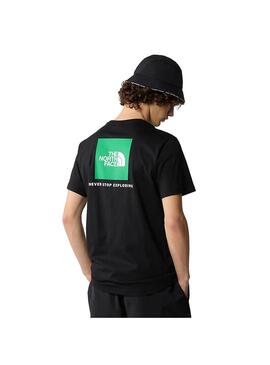 Camiseta Hombre The North Face RedBox Negra Verde