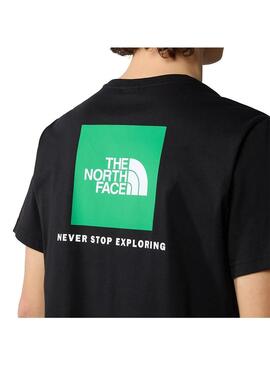 Camiseta Hombre The North Face RedBox Negra Verde