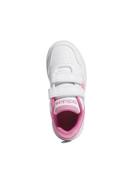 Zapatilla Niña/o adidas Hoops Blanco Rosa