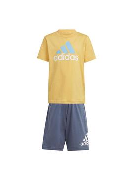 Conjunto Niño Adidas Semich Multco Naranja/Azul