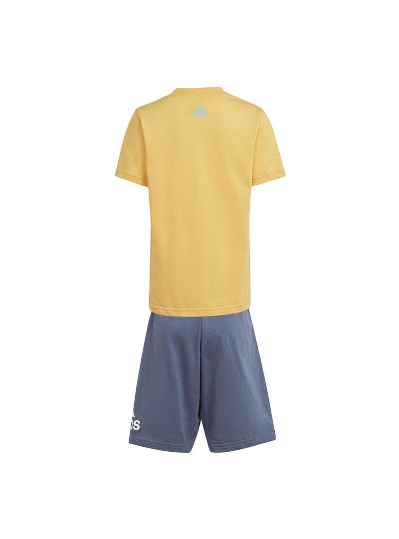 Conjunto Niño Adidas Semich Multco Naranja/Azul