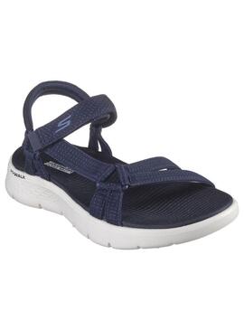 Sandalia Mujer Skechers Go Walk Flex Marino