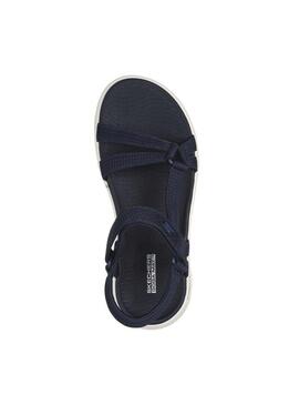 Sandalia Mujer Skechers Go Walk Flex Marino