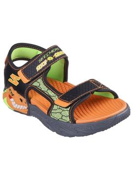 Sandalia Junior Skechers Creature Dino Multicolor