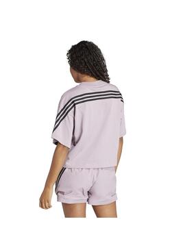 Camiseta Mujer Adidas W Fi 3S Tee Malva