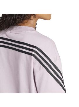 Camiseta Mujer Adidas W Fi 3S Tee Malva