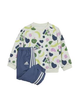 Conjunto Baby Adidas I Fruit Ft Jog Azul