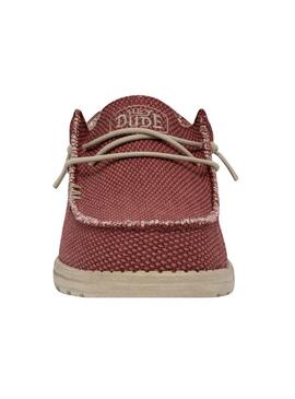Zapato Hombre Hey Dude Wally Braided Rojo