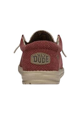 Zapato Hombre Hey Dude Wally Braided Rojo