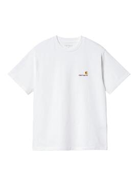 Camiseta Mujer Carhartt WIP American Script Blanca