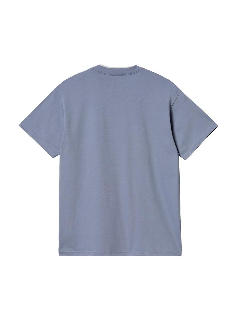 Camiseta Hombre Carhartt WIP Diagram Script Azul