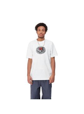 Camiseta Hombre Carhartt WIP Bottle Cap Blanca