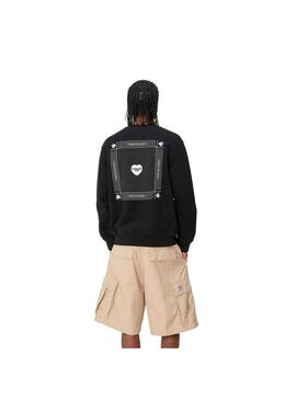 Sudadera Hombre Carhartt WIP Heart Bandanas Negra