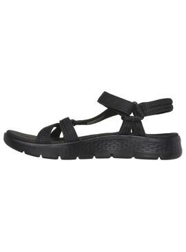 Sandalia Mujer Skechers Go Walk Flex Negro