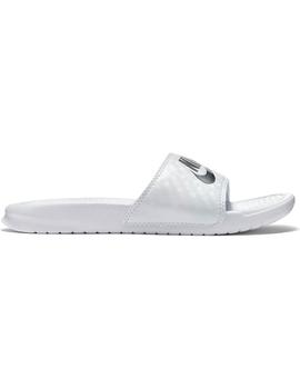 Chancla Mujer Nike Benassi Blanca