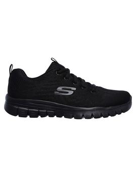 Zapatilla Mujer Skechers Graceful Negro