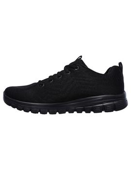 Zapatilla Mujer Skechers Graceful Negro