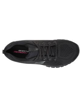 Zapatilla Mujer Skechers Graceful Negro