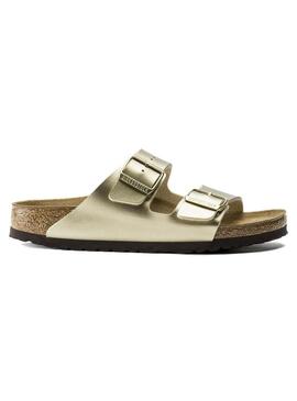 Sandalia Mujer Birkenstock Arizona BF Dorada