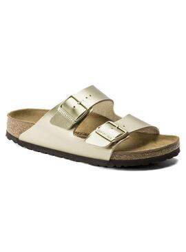 Sandalia Mujer Birkenstock Arizona BF Dorada