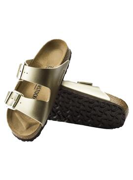 Sandalia Mujer Birkenstock Arizona BF Dorada