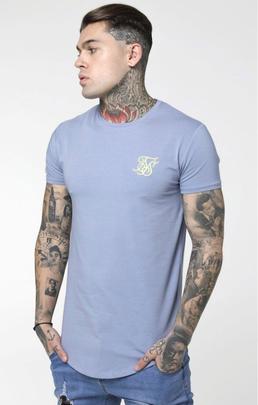 Camiseta Hombre SikSilk Gym Azul