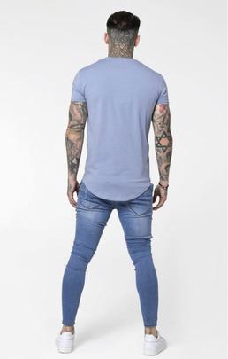 Camiseta Hombre SikSilk Gym Azul